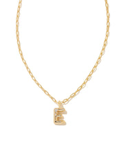 Load image into Gallery viewer, Kendra Scott Crystal Letter Short Pendant Necklace in Gold