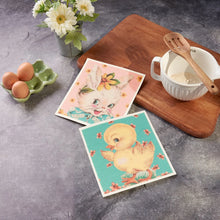 Load image into Gallery viewer, Easter Reusable Dish Cloths