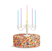 Load image into Gallery viewer, Candelabra Cake Topper