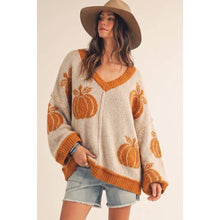 Load image into Gallery viewer, Rustic Pumpkin Knit Pullover