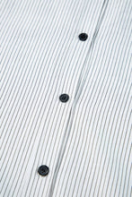 Load image into Gallery viewer, Stripe Roll-tab Sleeve Pocketed Long Shirt