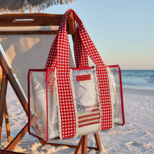 Load image into Gallery viewer, Case-Mate Cherry Gingham Jelly Tote Bag