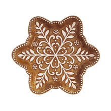 Load image into Gallery viewer, Gingerbread Snowflake Plate
