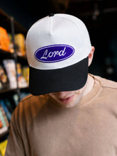 Load image into Gallery viewer, "Lord" on White Cap with Black Bill