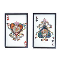 Load image into Gallery viewer, King and Queen Card Paper Wall Art