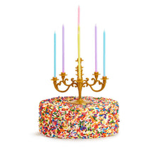Load image into Gallery viewer, Candelabra Cake Topper