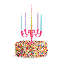 Load image into Gallery viewer, Candelabra Cake Topper