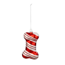 Load image into Gallery viewer, Candy Cane Stripe Bone Ornament