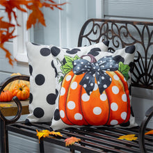 Load image into Gallery viewer, Dotted Pumpkin Pillow Cover