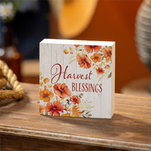 Load image into Gallery viewer, Harvest Blessings Block Sign