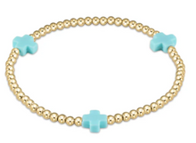 Load image into Gallery viewer, Enewton Signature Cross Gold Pattern 2mm Bead Bracelet