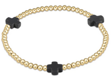 Load image into Gallery viewer, Enewton Signature Cross Gold Pattern 2mm Bead Bracelet