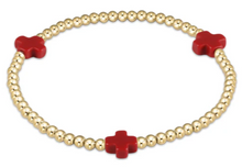 Load image into Gallery viewer, Enewton Signature Cross Gold Bead Bracelet 3mm