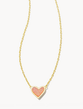 Load image into Gallery viewer, Kendra Scott Framed Ari Heart Pendant Necklace in Gold