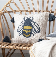 Load image into Gallery viewer, Bee Tassel Pillow