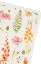 Load image into Gallery viewer, Floral Bunny Dishcloth
