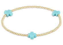 Load image into Gallery viewer, Enewton Signature Cross Gold Bead Bracelet 3mm