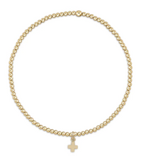 Load image into Gallery viewer, Enewton Classic Gold Bead Bracelet Signature Cross Charm