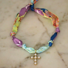Load image into Gallery viewer, Sunset Garden Scarf Necklace