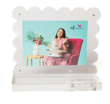 Load image into Gallery viewer, Nora Fleming Clearly A-Nora-Ble Scalloped Acrylic Frame