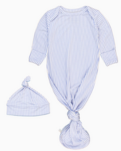 Load image into Gallery viewer, Knotted Striped Baby Gown