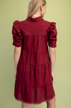 Load image into Gallery viewer, Linen Crimson Dress