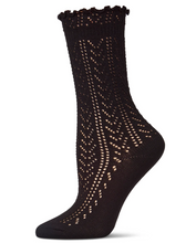 Load image into Gallery viewer, Pointelle Ruffle Sock