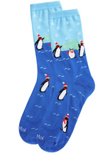 Load image into Gallery viewer, Penguins Holiday Socks