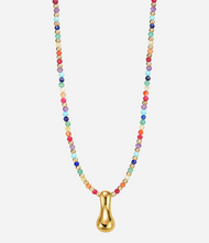 Load image into Gallery viewer, Rainbow Bubble Letter Necklace