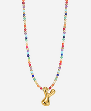 Load image into Gallery viewer, Rainbow Bubble Letter Necklace