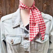 Load image into Gallery viewer, Gingham Print Scarf