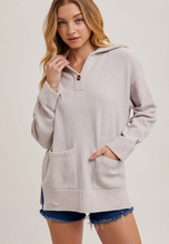 Load image into Gallery viewer, Button Collar Sweater