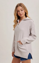 Load image into Gallery viewer, Button Collar Sweater