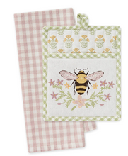 Load image into Gallery viewer, Honey Bee Potholder Gift Set