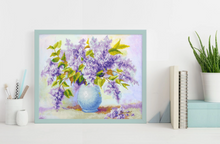 Load image into Gallery viewer, Lilac Perfume Diamond Art Kit