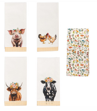 Load image into Gallery viewer, Farm Animal Tea Towel