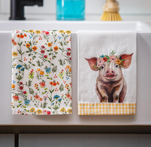 Load image into Gallery viewer, Farm Animal Tea Towel