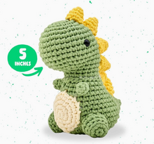 Load image into Gallery viewer, Dan the Dino Crochet Kit