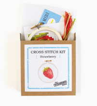 Load image into Gallery viewer, Strawberry Mini Cross Stitch Kit