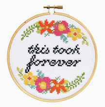 Load image into Gallery viewer, Took Forever Cross Stitch Kit