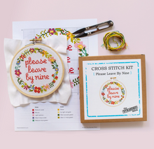 Load image into Gallery viewer, Please Leave by Nine Cross Stitch Kit