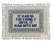 Load image into Gallery viewer, Ran In The Family Needlepoint Canvas