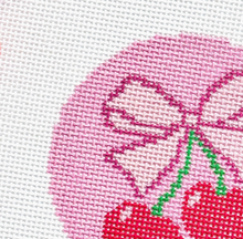 Load image into Gallery viewer, Cherry Bow Needlepoint Canvas