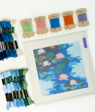 Load image into Gallery viewer, Monet's Water Lilies Needlepoint Kit