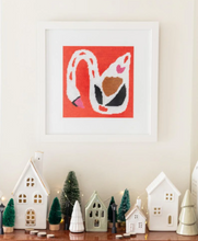 Load image into Gallery viewer, Swan on Red Needlepoint Kit
