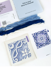 Load image into Gallery viewer, Portuguese Tile Needlepoint Kit