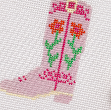 Load image into Gallery viewer, Cowgirl Boot Needlepoint Canvas