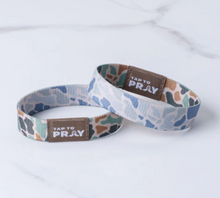 Load image into Gallery viewer, Camo Tap to Pray Wristband