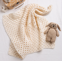 Load image into Gallery viewer, Baby Granny Square Blanket Crochet Kit
