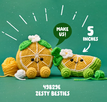 Load image into Gallery viewer, Zesty Besties Crochet Kit